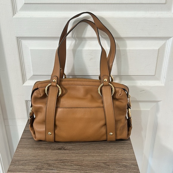 MICHAEL KORS FULTON BROWN PEBBLED LEATHER SHOULDER BAG - Picture 8 of 16